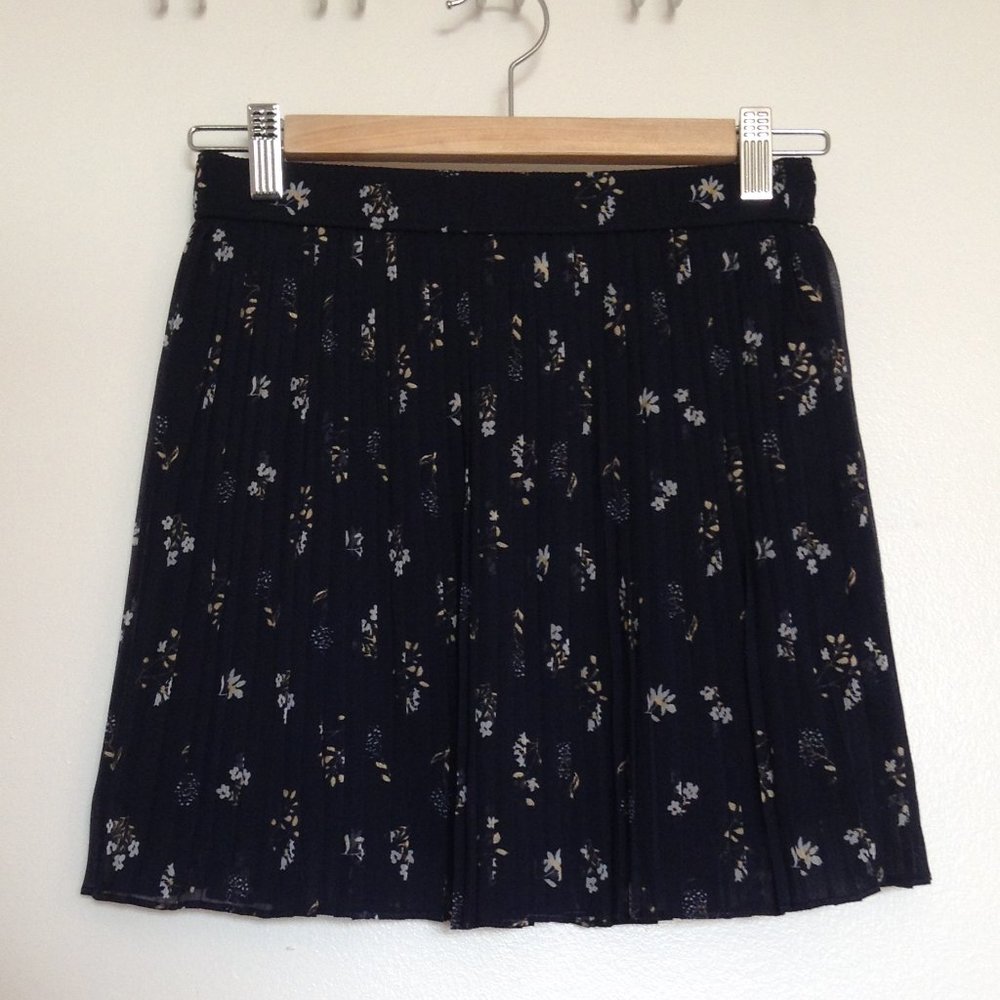 Girls' Floral Pleated Skirt, Abercrombie Kids